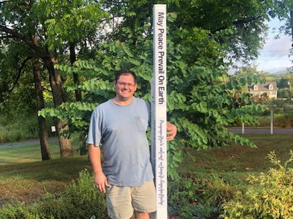 Charlie-Cafiero-USA-Peace-Pole-Maker Charlie-Cafiero-USA-Peace-Pole-Maker